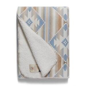 NEW FAHERTY recycled high pile fleece blanket in prairie stream